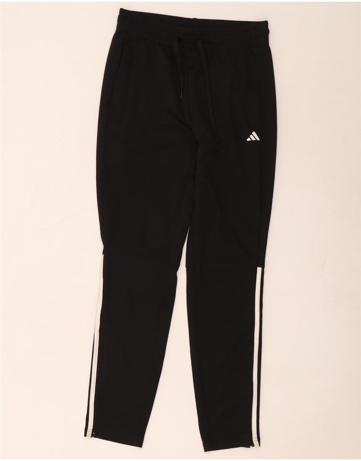 Adidas Damen Trainingshose UK 8/10 Small Schwarz Polyester