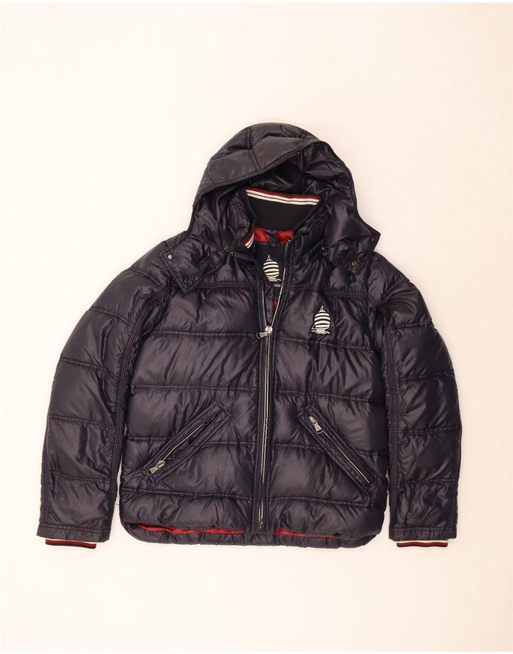 Marina Yachting Herren-Jacke mit Kapuze, gepolstert, IT 50, groß, marineblau, Polyamid