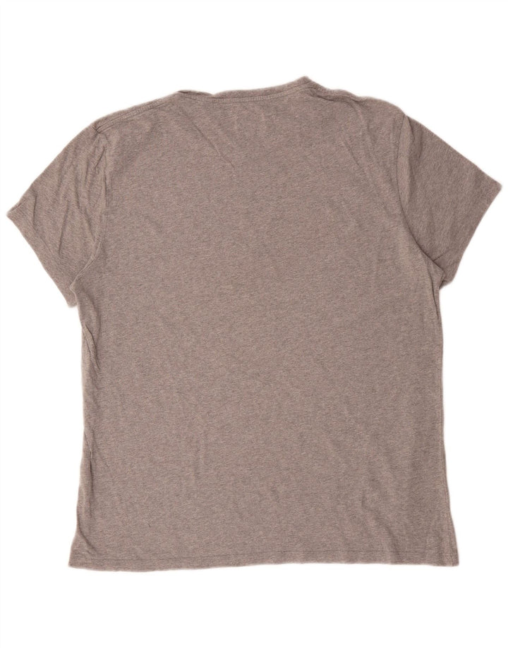 Jack Wills Herren-T-Shirt mit Grafik, Größe L, aus grauer Baumwolle