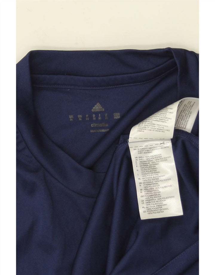 Adidas Herren Climalite T-Shirt Top Medium Marineblau Polyester