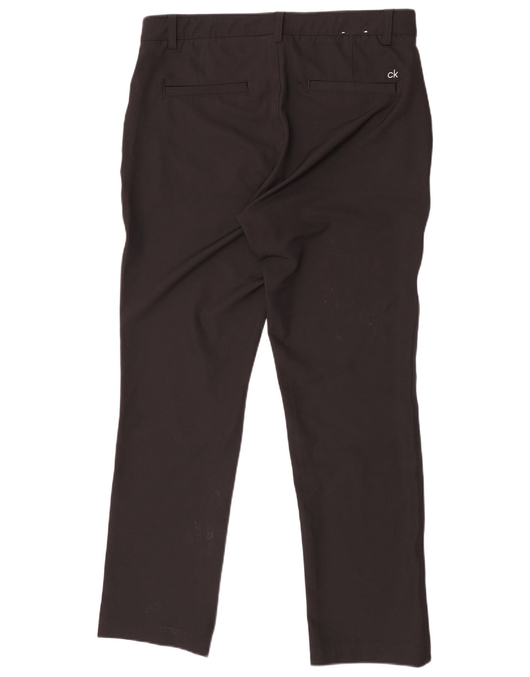 Calvin Klein Herren Straight Chino Hose W34 L31 Schwarz Polyester