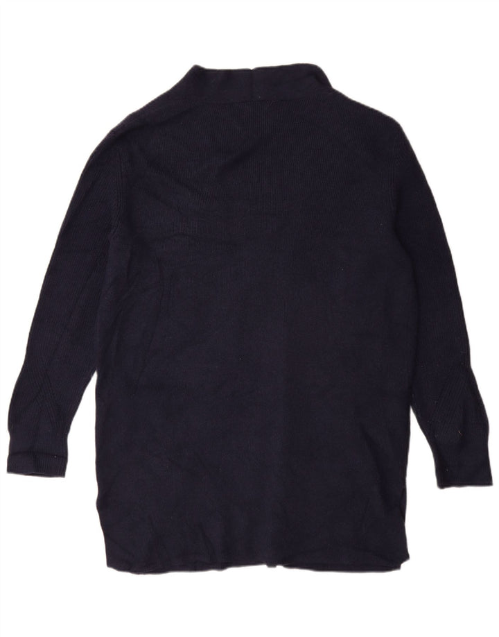 Marks & Spencer Damen Longline Open Cardigan Pullover UK 16 Large Marineblau