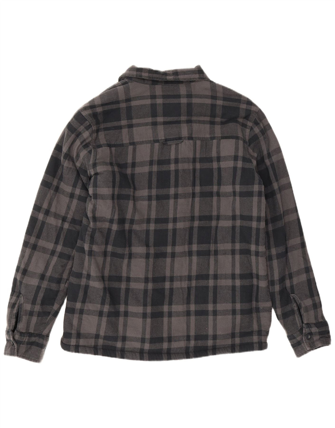 Mountain Warehouse Holzfäller-Flanellhemd für Herren, groß, grau kariert, Baumwolle
