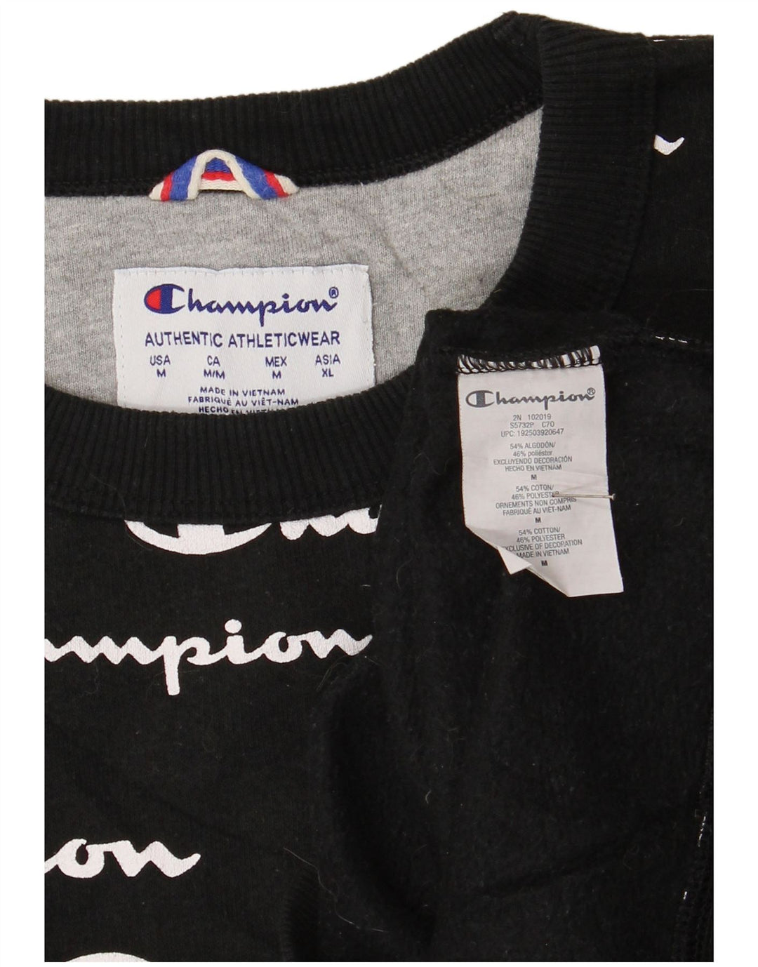 Champion Herren-Sweatshirt mit Grafik, mittelschwarze Baumwolle