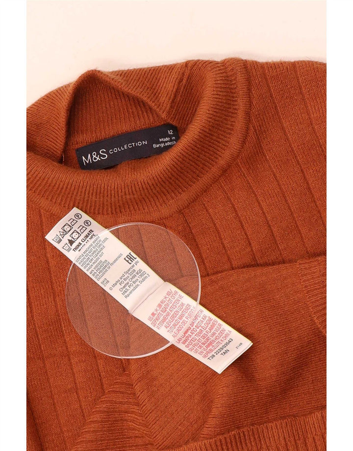 Marks & Spencer Rollkragenpullover für Damen, UK 12, Mittelbraun