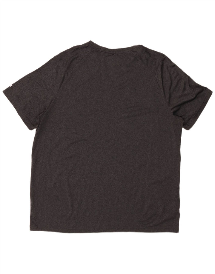 RUSSELL ATHLETIC Herren Dri-Power T-Shirt Top UK 46/48 XL Grau Polyester