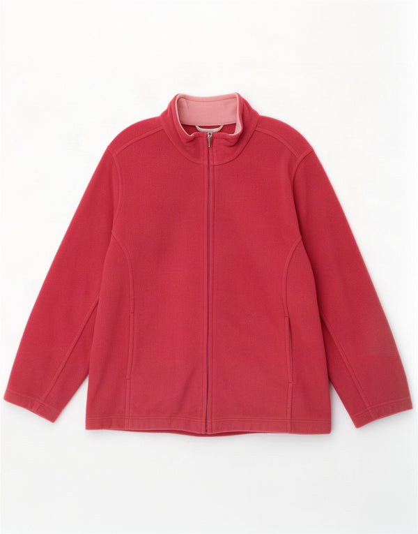 Marks & Spencer Damen Fleecejacke UK 18 XL Rosa Polyester