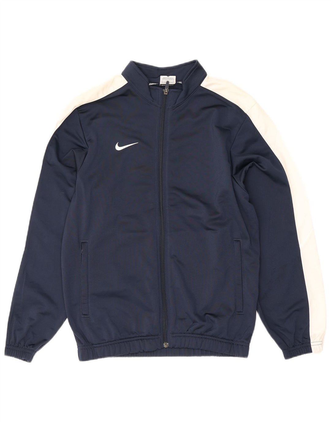 Nike Jungen-Trainingsanzug-Top-Jacke, 12–13 Jahre, groß, Marineblau, Farbblock