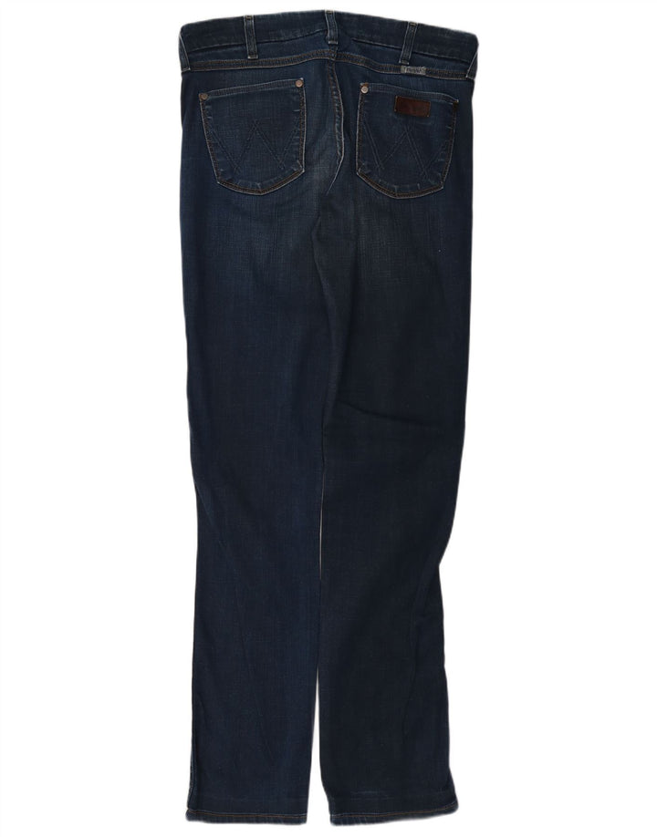 Wrangler Damen Sofia Straight Jeans W30 L36 Blaue Baumwolle