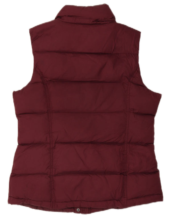 Crew Clothing Wattierte Damenweste UK 12 Medium Maroon Polyester