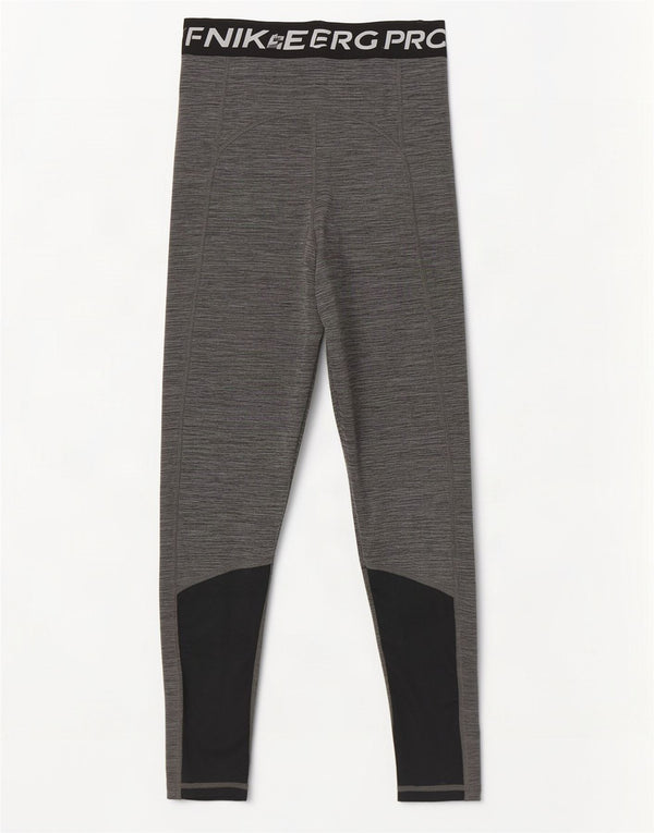 Nike Damen Dri Fit Graphic Leggings XS W24 L32 Graues Colourblock-Polyester