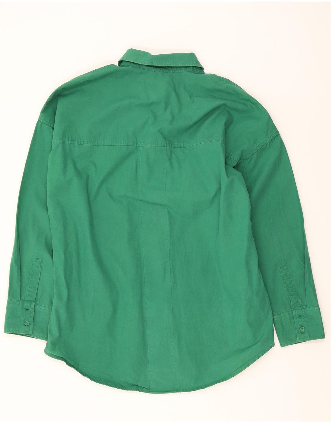 ESPRIT Womens Oversized Shirt UK 10 Small Green Cotton Vintage Esprit and Second-Hand Esprit from Messina Hembry 