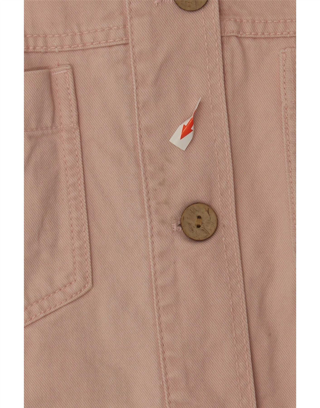 Übergroßes Jeanskleid von Zara für Damen, Gr. 10, Größe S, rosa, Baumwolle
