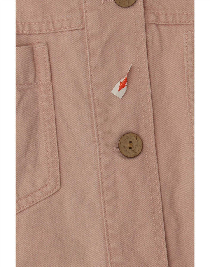 Übergroßes Jeanskleid von Zara für Damen, Gr. 10, Größe S, rosa, Baumwolle