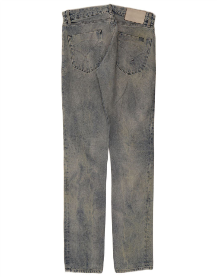 Calvin Klein Herren Slim Jeans W28 L34 Blaue Baumwolle