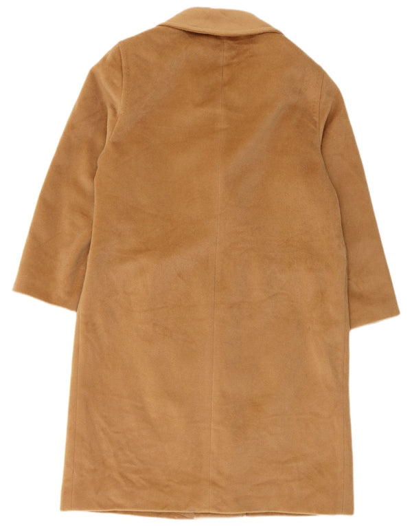 ELENA MIRO Damen Loose Fit Zweireihiger Mantel UK 16 Large Braun
