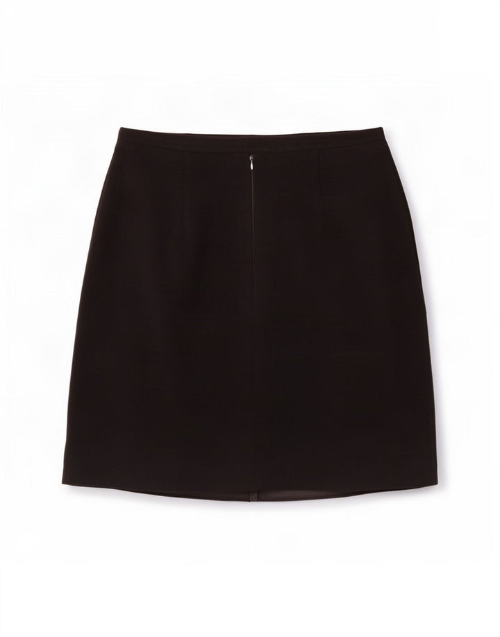 Marks & Spencer Damen A-Linien-Rock UK 12 Medium W30 Schwarz Polyester
