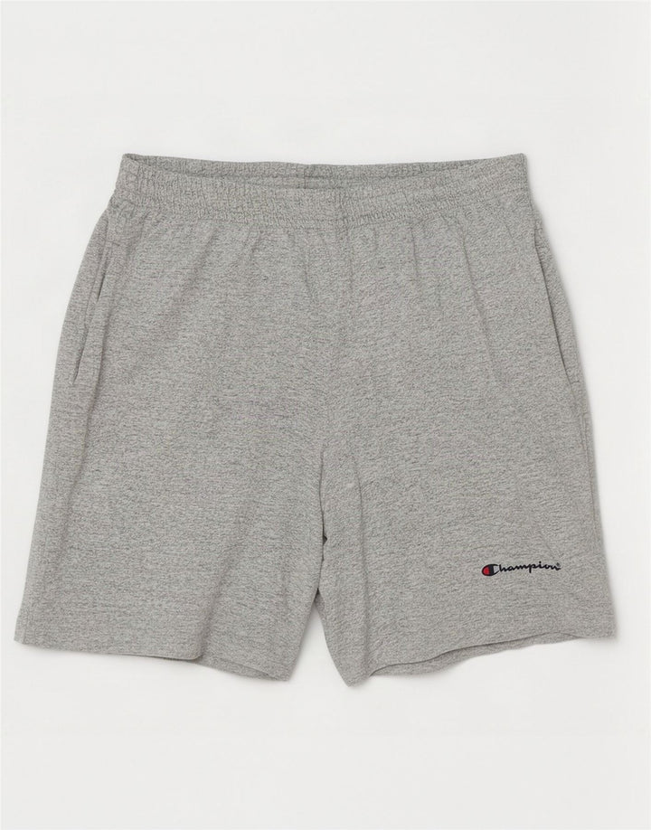 Champion Herren-Sportshorts aus mittelgrau gesprenkelter Baumwolle