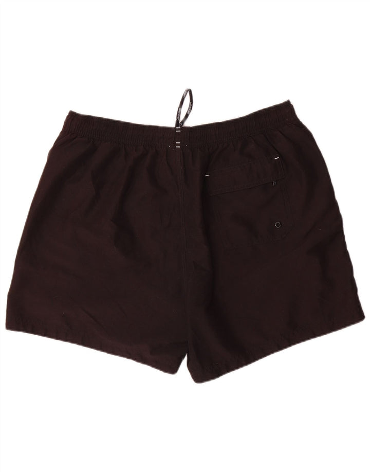 Calvin Klein Herren-Badeshorts mit Grafik, XL, schwarzes Farbblock-Polyester