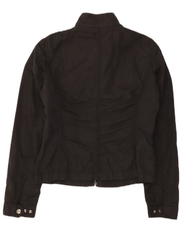 Brema Womens Graphic Utility Jacke IT 44 Mittelschwarzes Polyamid