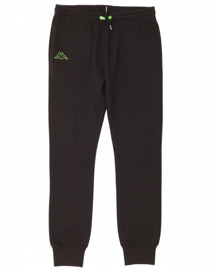 Kappa Damen-Trainingshose, Jogginghose, groß, schwarze Baumwolle