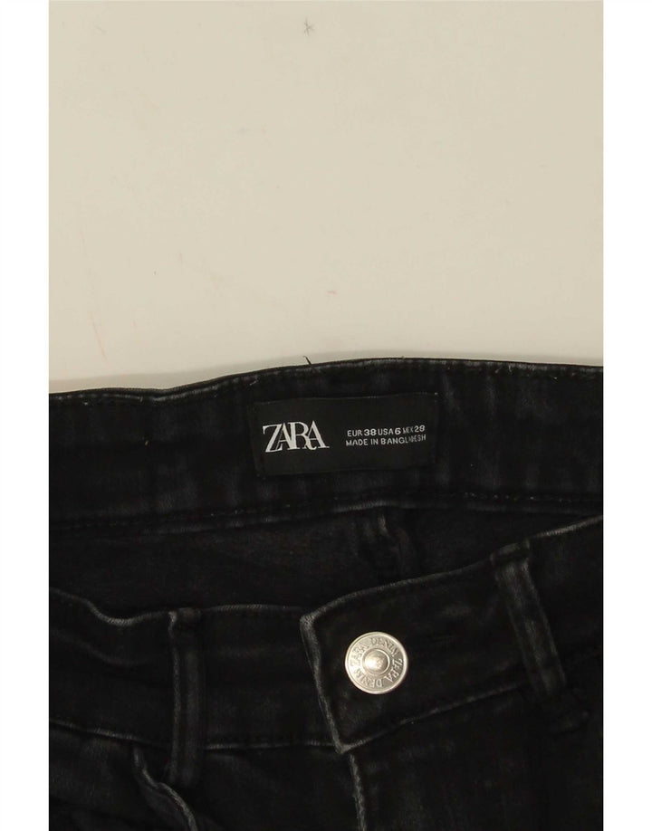 Zara Damen Slim Jeans EU 38 Small W28 L26 Schwarz