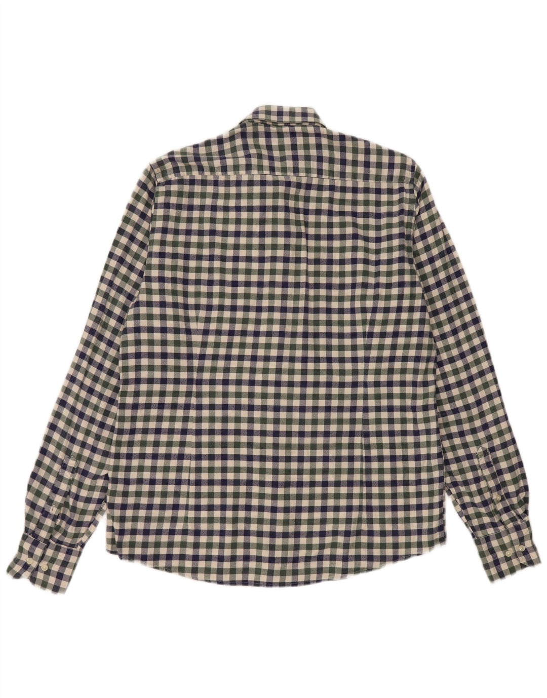 Barbour Tailored Fit Flanellhemd für Herren aus mittelblauer Gingham-Baumwolle