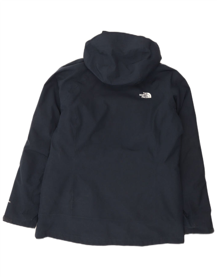 The North Face Damen-Regenjacke mit Kapuze, UK 16, Größe L, Marineblau, Polyester