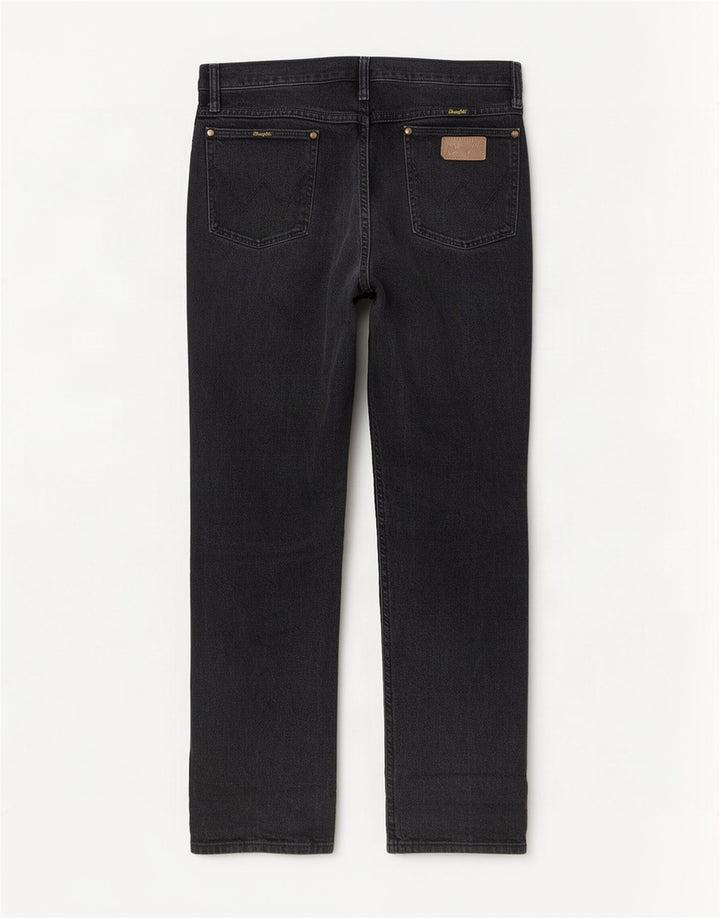 Wrangler Herren Straight Jeans W33 L32 Graue Baumwolle