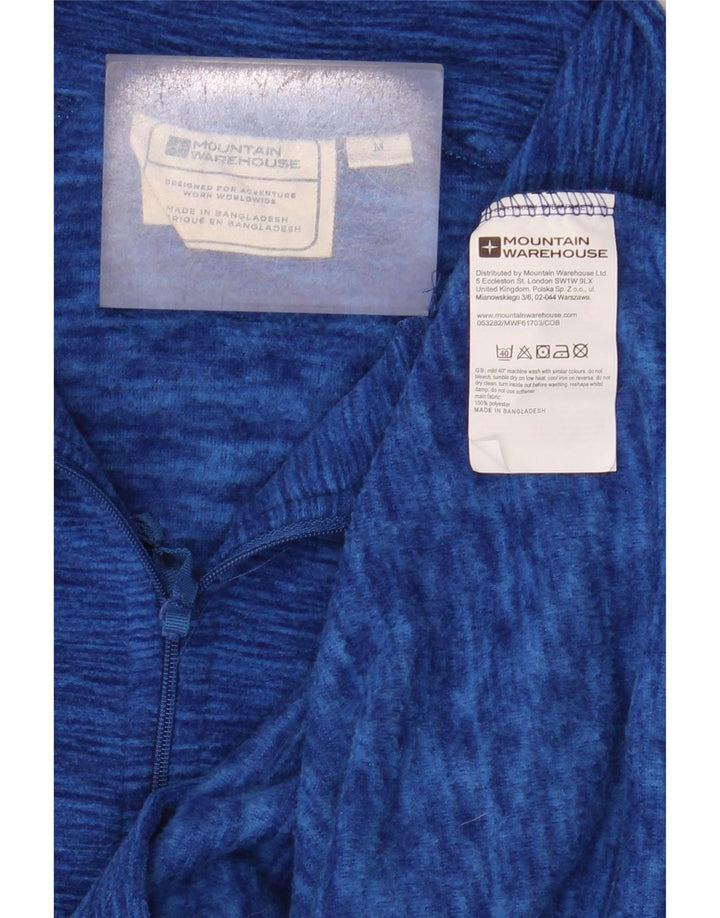 Mountain Warehouse Herren-Fleecepullover mit Reißverschluss am Kragen, mittelgroß, Marineblau meliert