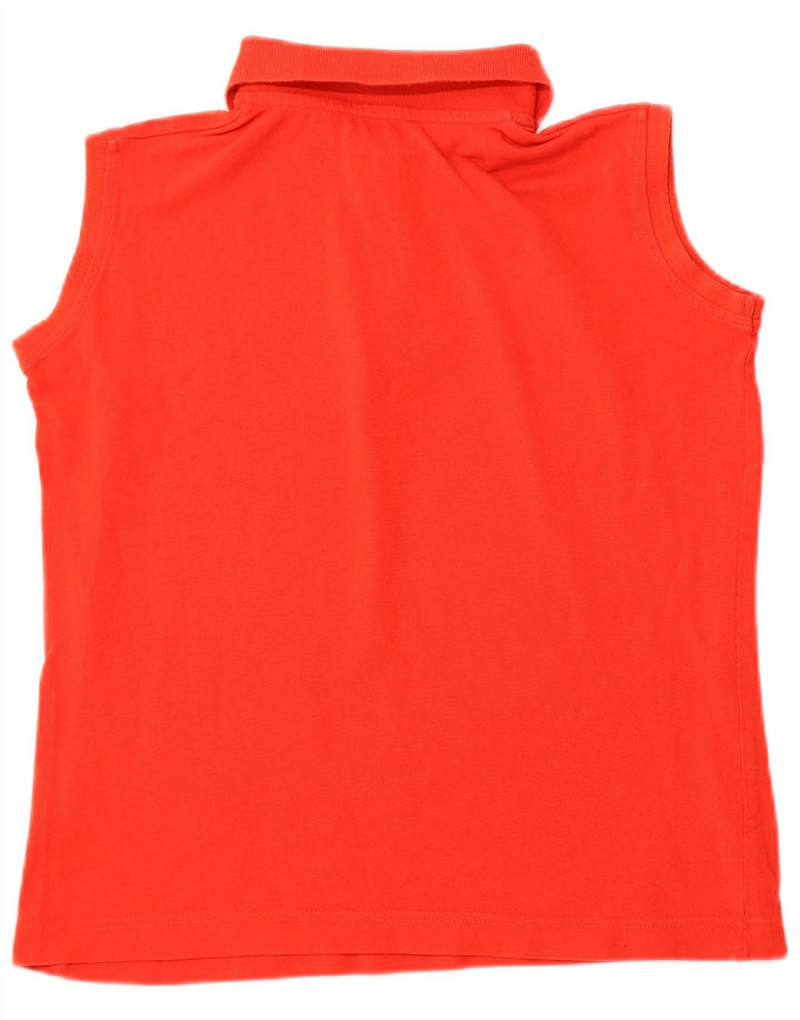 KAPPA Damen ärmelloses Poloshirt UK 14 Large Rot