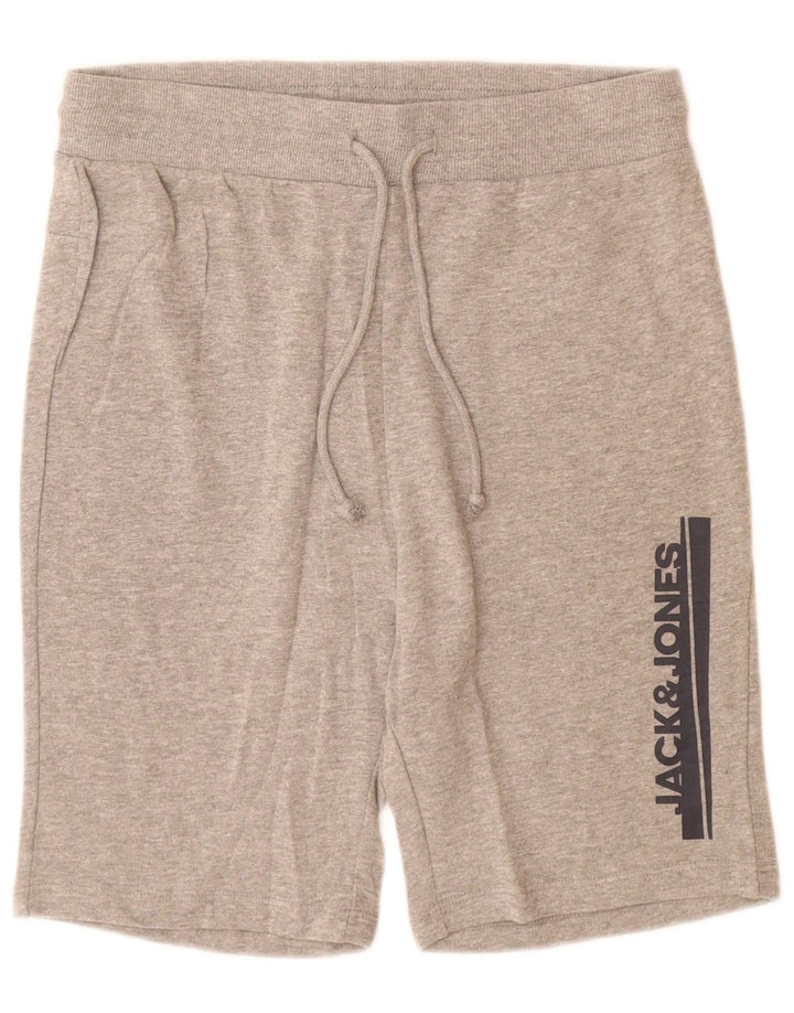 Jack & Jones Herren-Sportshorts mit Grafik, Größe S, graue Baumwolle