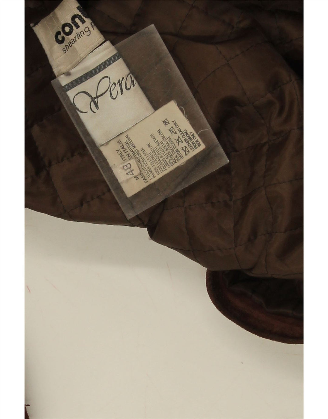 Conbipel Damen Wildledermantel IT 48 XL Braunes Leder