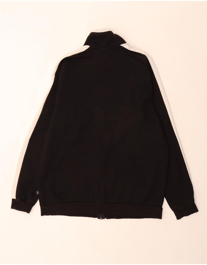 PUMA Herren-Trainingsanzug-Top-Jacke, mittelschwarz, Colourblock-Baumwolle