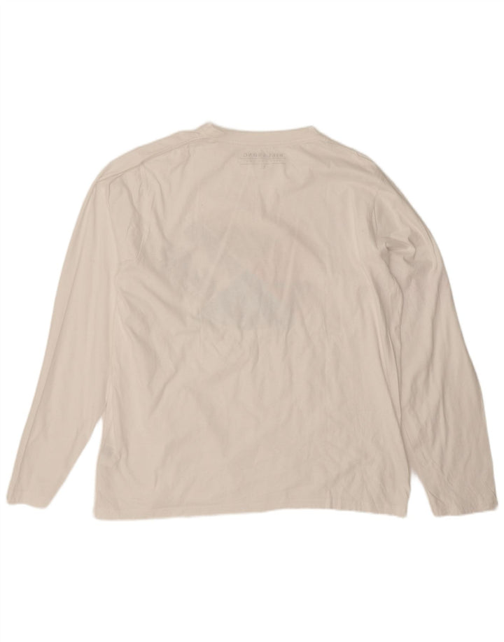 Billabong Herren Graphic Top Langarm XL Weiße Baumwolle
