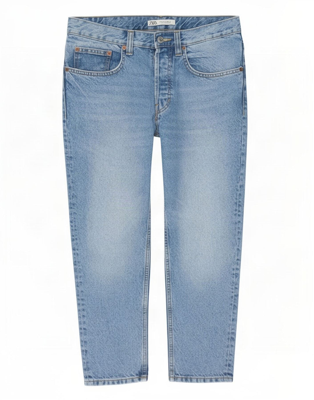 Zara Herren-Jeans, mittelgroß, W31, L25, Blau, Baumwolle