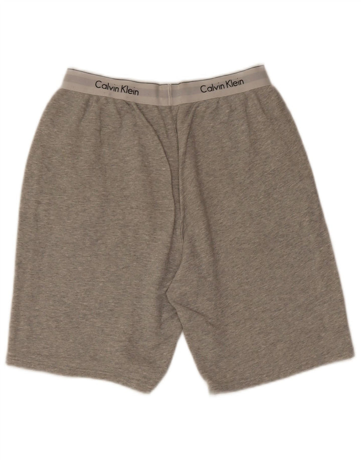 Calvin Klein Herren Graphic Sport Shorts Mittelgraue Colourblock-Baumwolle