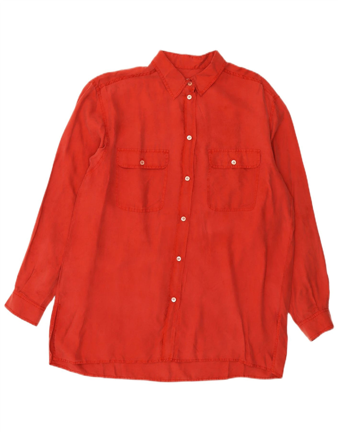 Penny Black Damen-Hemdbluse, UK 16, große rote Seide