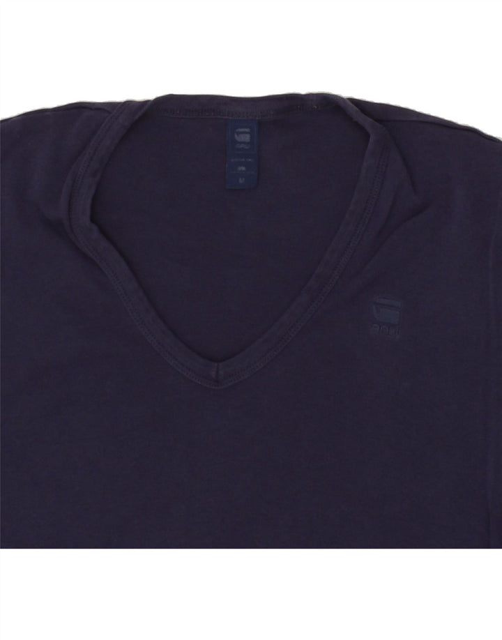 G-STAR Womens T-Shirt Top UK 12 Medium Navy Blue Cotton Vintage G-Star and Second-Hand G-Star from Messina Hembry 