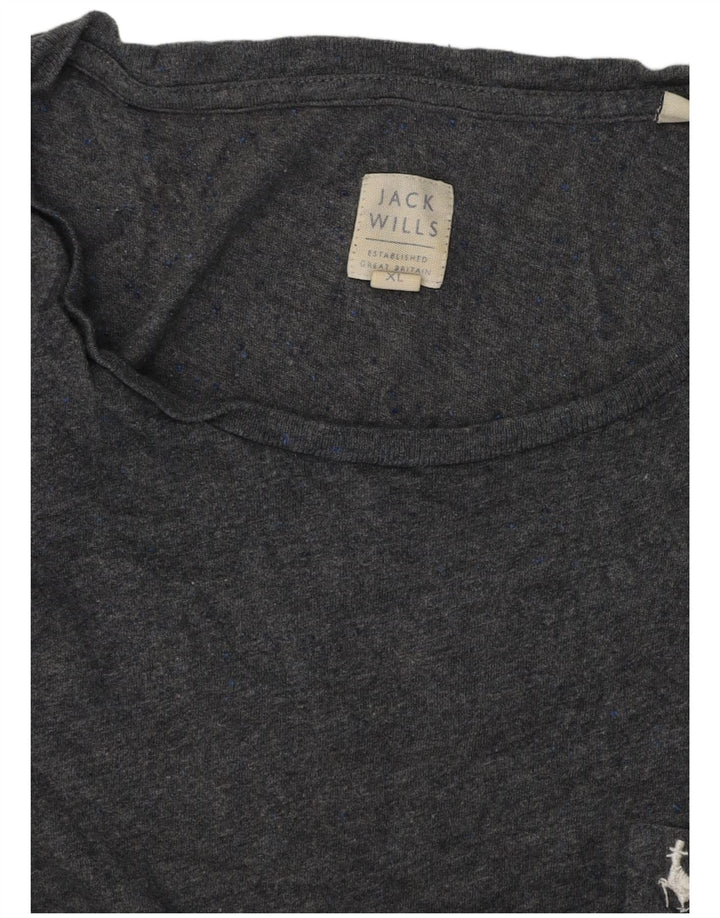 Jack Wills Herren T-Shirt Top XL Grau meliert
