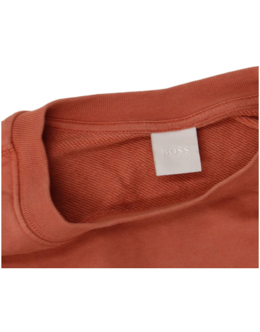 Hugo Boss Damen Grafik-Sweatshirt-Pullover UK 12 Mittelorange