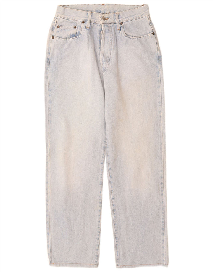 Replay Damen Straight Jeans W32 L30 Blaue Baumwolle