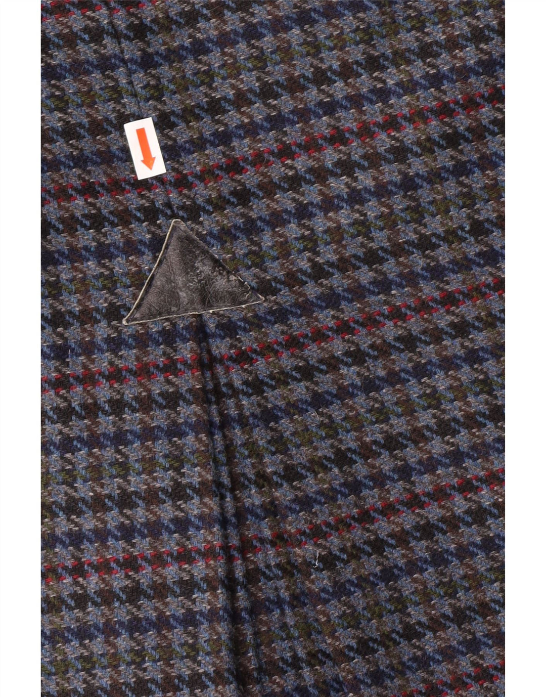 Vintage Damen Bleistiftrock UK 14 Medium W28 Blauer Hahnentritt