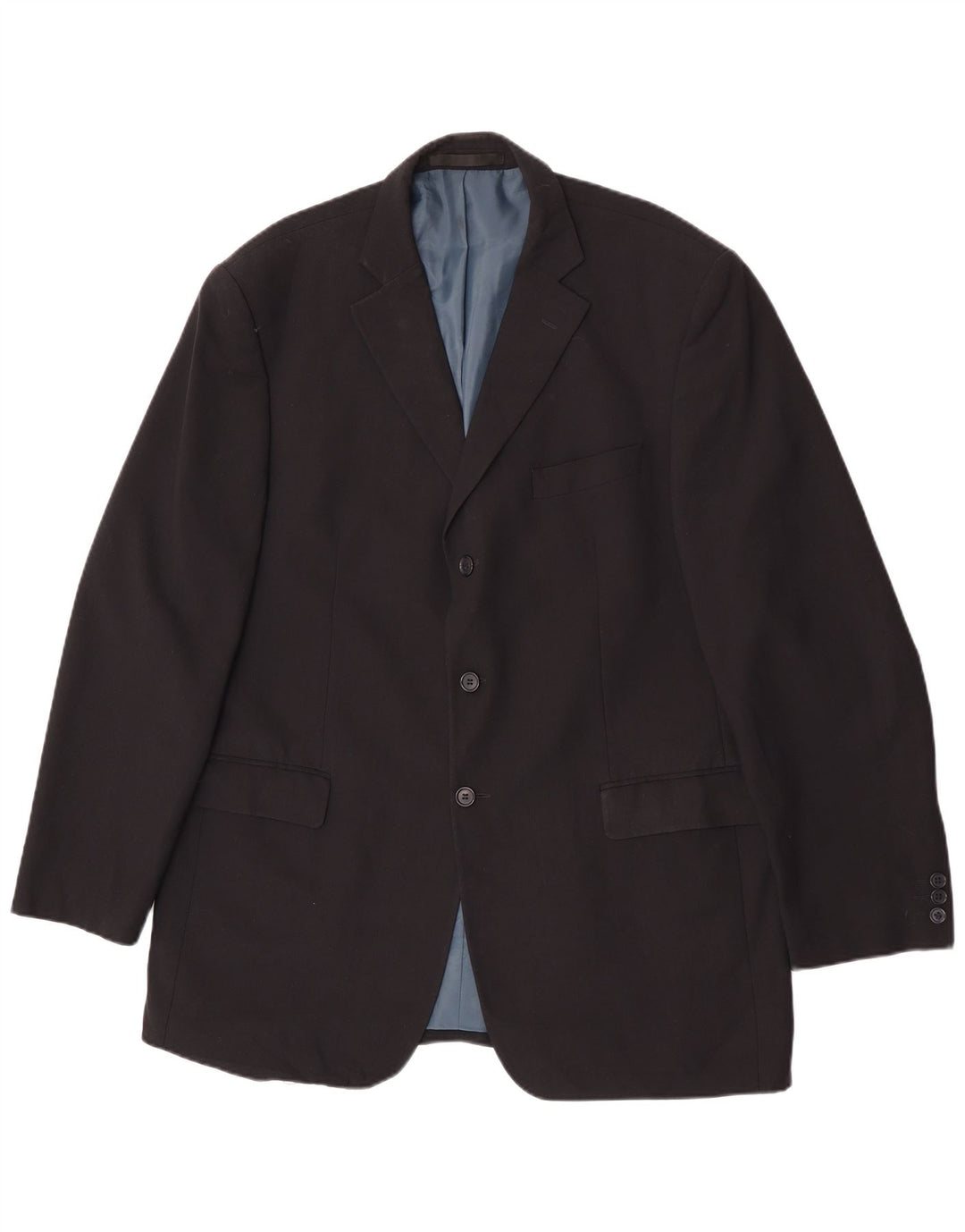 Marks & Spencer Herren-Blazer mit 3 Knöpfen, UK 44, XL, Marineblau, Polyester