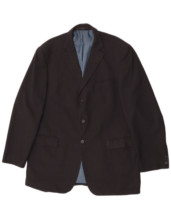 Marks & Spencer Herren-Blazer mit 3 Knöpfen, UK 44, XL, Marineblau, Polyester