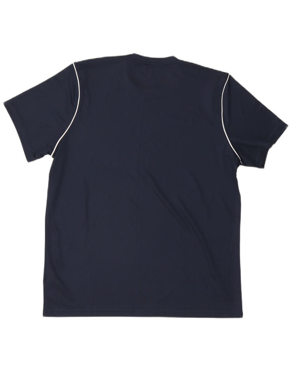 Nike Herren Dri Fit Slim Fit T-Shirt Top XL Marineblau Polyester