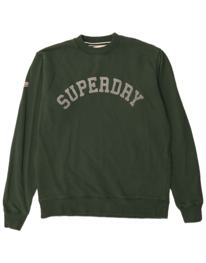 Superdry Damen-Sweatshirt mit Grafik-Übergröße, Gr. 10, Größe S, Grün