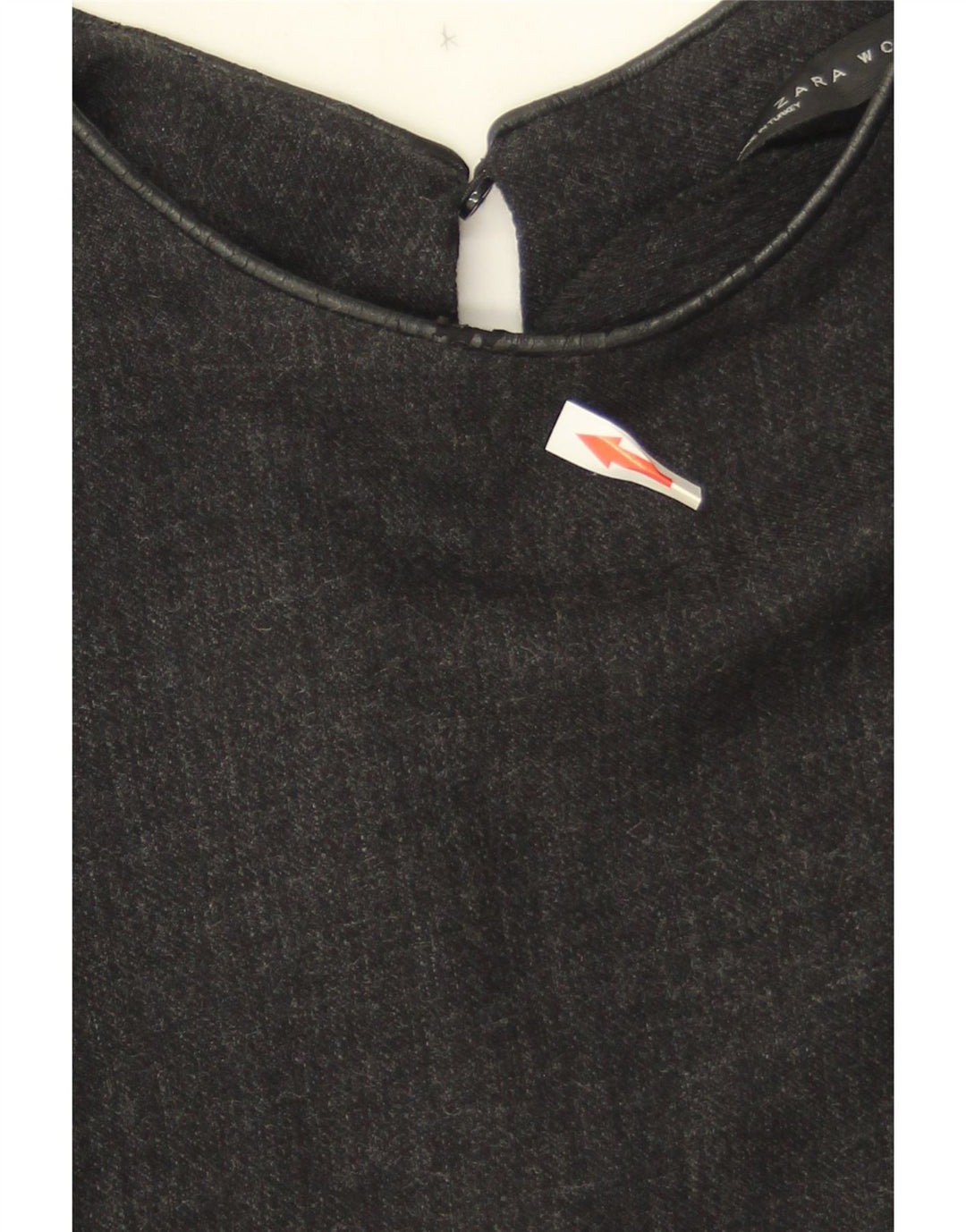 Langärmliges A-Linien-Kleid von Zara für Damen, Gr. 10, Größe S, Grau