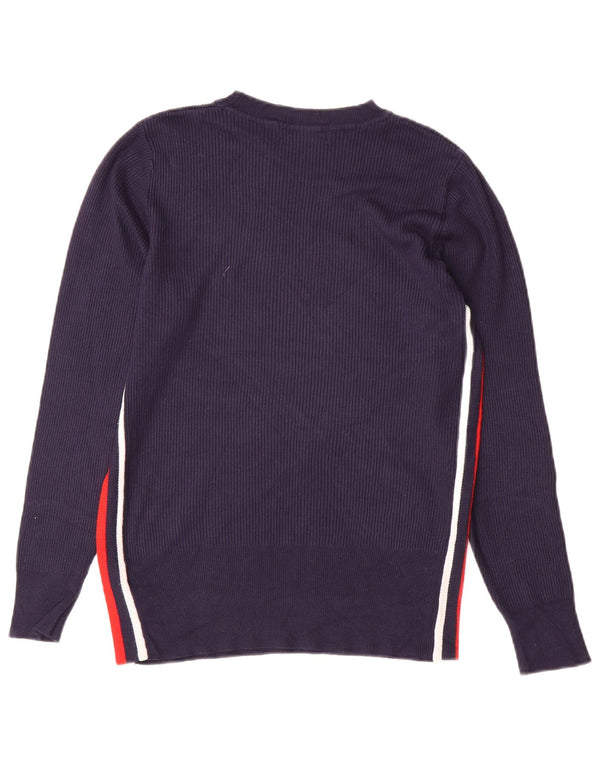 Marks & Spencer Damen-Pullover mit U-Boot-Ausschnitt, Gr. 40, Marineblau