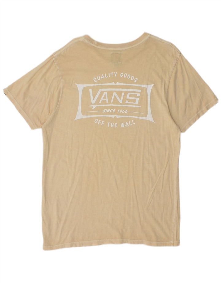 Vans Herren Grafik-T-Shirt-Oberteil Mittelbeige